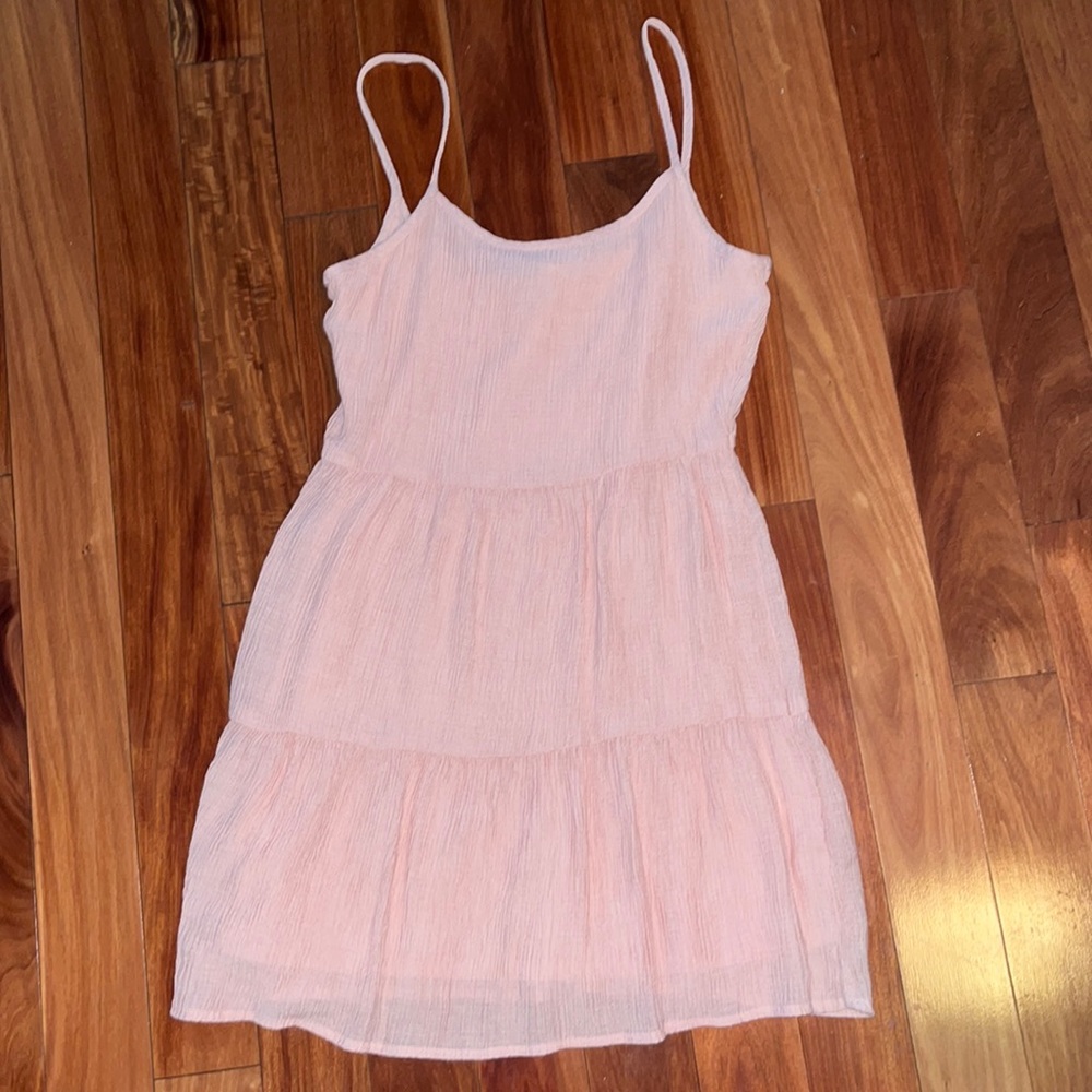 baby pink mini dress
